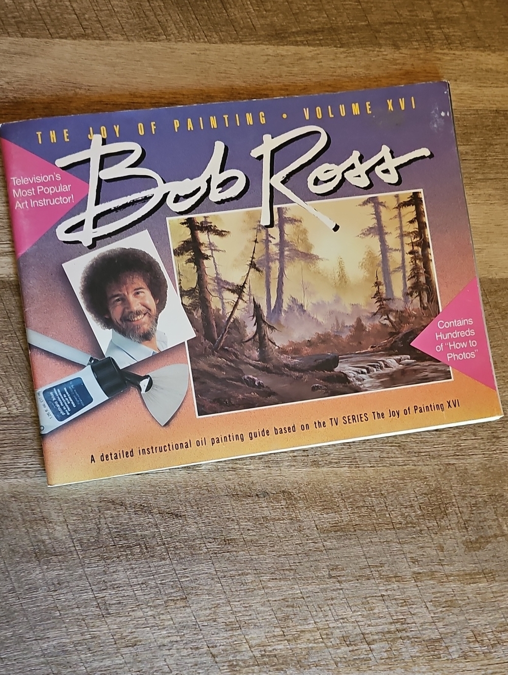 Vintage 1989 Bob Ross The Joy of Painting Book Volume XVI (16) Instructional Art